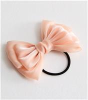 Pink Organza Bow Hair Band New Look