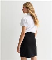 Girls' Black Tube School Skirt New Look