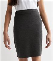 Girls' Grey Tube School Skirt New Look