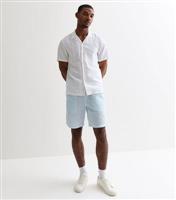 Men's Blue Seersucker Shorts Jack & Jones New Look