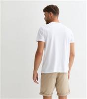 Men's Cream Bermuda Shorts Jack & Jones New Look