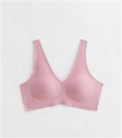Women's Pink Comfort Smooth Bonded Crop Top Bra New Look
