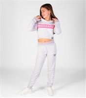 Girls' Grey Stripe Trim Joggers Pineapple New Look