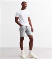 Men's Grey Slim Denim Shorts Only and Sons New Look