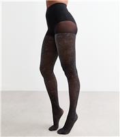 Dark Grey Sparkly Fashion Tights New Look