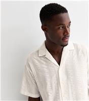 Men's Off White Cotton Short Sleeve Shirt Jack & Jones New Look