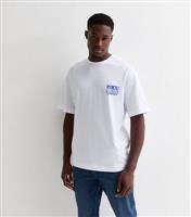 Men's White Cotton Short Sleeve Porto Slogan T-Shirt Jack & Jones New Look