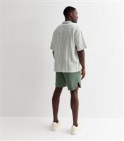 Men's Olive Textured Drawstring Shorts Jack & Jones New Look