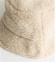 Cream Borg Bucket Hat New Look