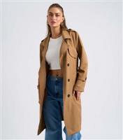 Women's Camel Trench Coat Urban Bliss New Look