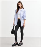 Women's Black Lift & Shape Coated High Waisted Jeggings New Look