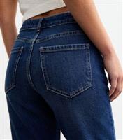 Women's Petite Blue Straight Leg Jeans New Look