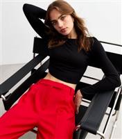 Women's Red Wide Leg Trousers New Look