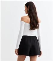 Women's Black Pleated Mini Skort New Look