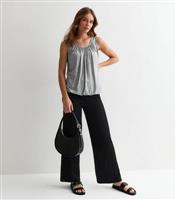 Women's Dark Grey Oversized Top Gini London New Look