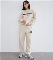 Women's Studio Black Oversized Joggers WKNDGIRL New Look