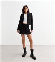 Women's Black Cropped Blazer New Look