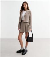 Women's Mink Cropped Blazer New Look