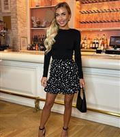 Women's Black Spot Long Sleeve Mini Dress AX Paris New Look