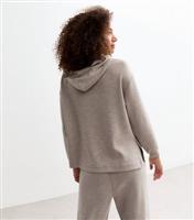 Women's Ribbed Long Sleeve Hooded Top New Look