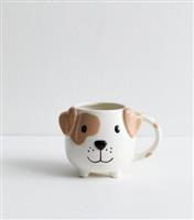 White Spotted Dog Mug New Look