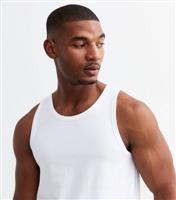 Men's White Regular Cotton Jersey Vest New Look