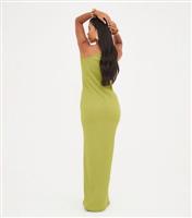 Women's Light Green One Shoulder Maxi Dress WKNDGIRL New Look