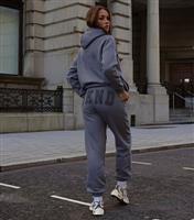 Women's Dark Grey Oversized Logo Joggers WKNDGIRL New Look