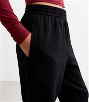 Girls' Black High Waist Cuffed Joggers New Look