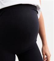 Women's Maternity Black Seam Free Leggings New Look