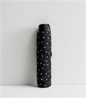 Polka Dot Print Umbrella New Look