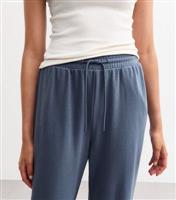 Women's Tall Blue Wide Leg Joggers New Look