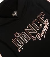 Girls' Black Dance Cropped Hoodie Pineapple New Look