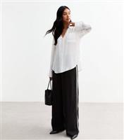 Women's White Long Sleeve Shirt New Look