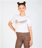 Girls' White Crop Logo T-Shirt Pineapple New Look