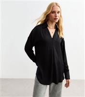 Women's Black Overhead Shirt New Look