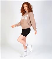Women's Light Brown Logo Sweatshirt Pineapple New Look