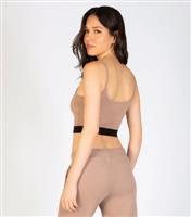 Women's Light Brown Crop Vest Pineapple New Look