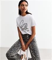 Women's White Ciao Bella Cotton T-Shirt New Look