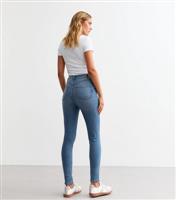 Women's Blue Lift & Shape Jenna Skinny Jeans New Look