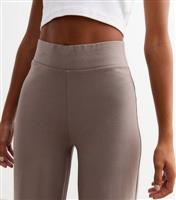 Women's Mink High Waist Wide Leg Leggings New Look