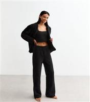 Women's Black Boucl Cardigan New Look