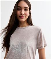Women's Mink Still Here Print Jersey T-Shirt New Look