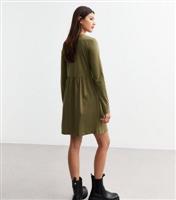 Women's Long Sleeve Smock Mini Dress New Look