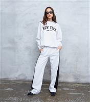 Women's Grey New York Slogan Sweatshirt WKNDGIRL New Look