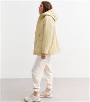 Women's Stone Toggle Waist Padded Shell Jacket New Look