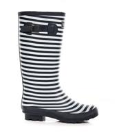 Women's Navy Stripe Wellington Boots Regatta New Look
