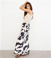 Women's Multicoloured Abstract Print Maxi Skirt WKNDGIRL New Look