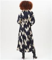 Women's Black Abstract Print Midi Dress Gini London New Look