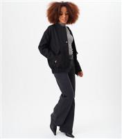 Women's Black Oversized Jacket Gini London New Look